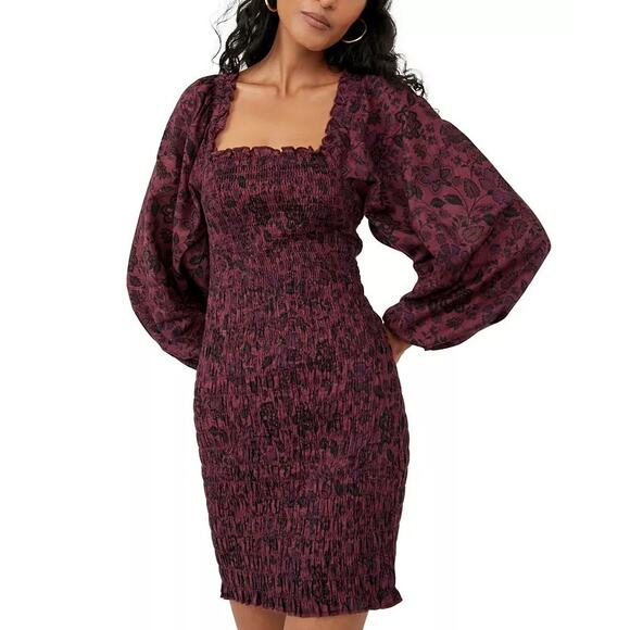 NWT Free People Smock it to Me Mini Dress Size Small - Picture 1 of 4